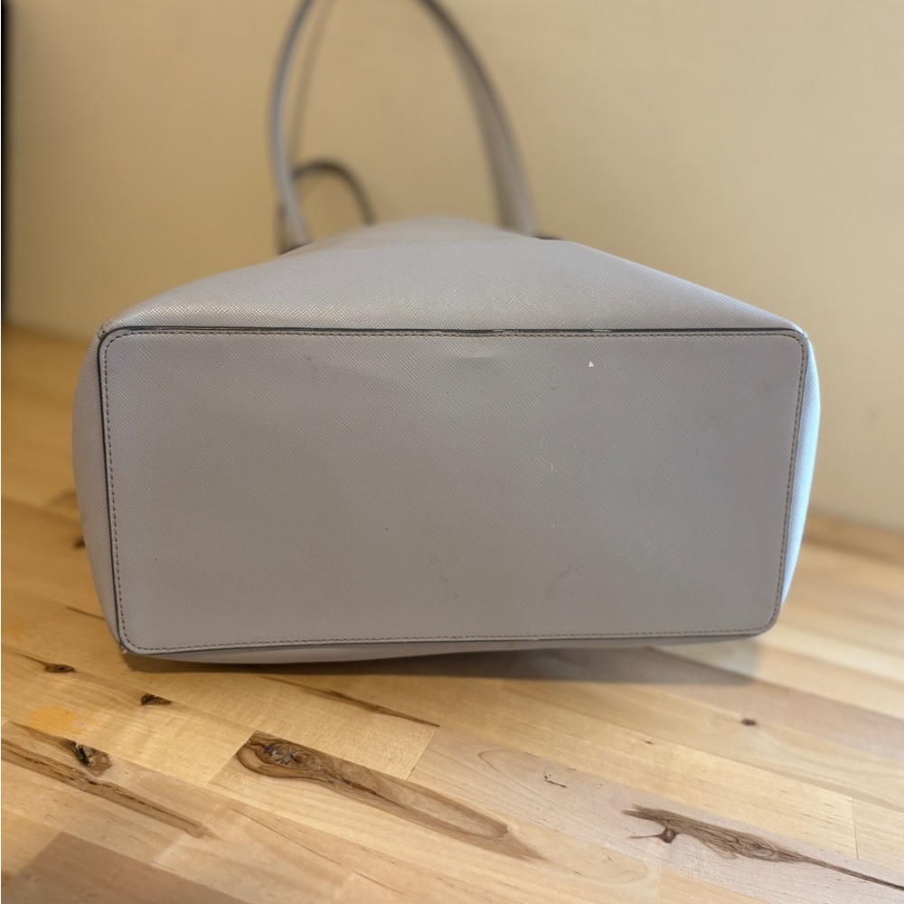 kate spade Gray Leather Tote with Daisy Charm - Picture 4 of 5